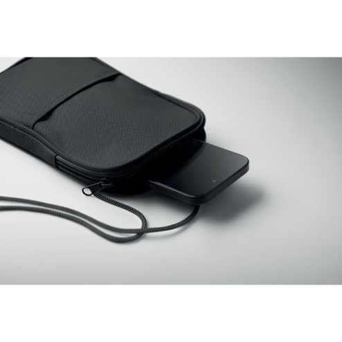 RPET cross body travel pouch