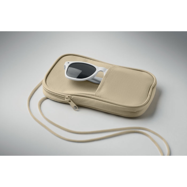 RPET cross body travel pouch