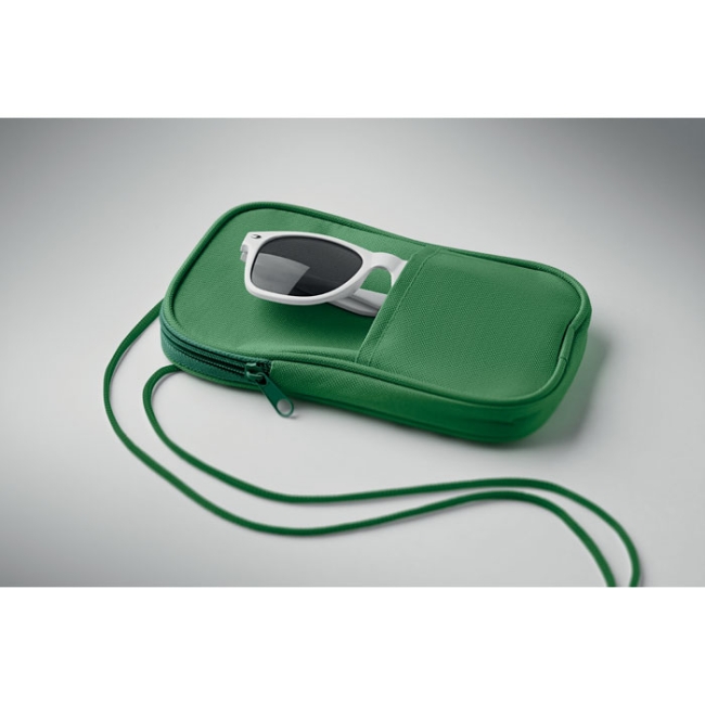 RPET cross body travel pouch