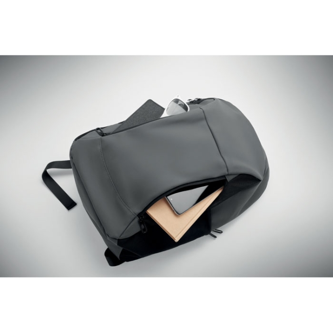 15" soft PU laptop backpack