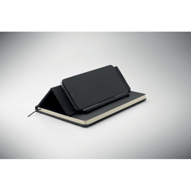 A5 notebook with phone holder
