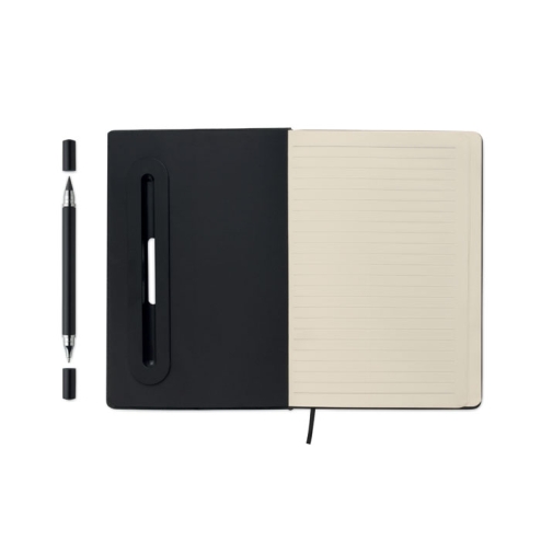 A5 notebook with phone holder