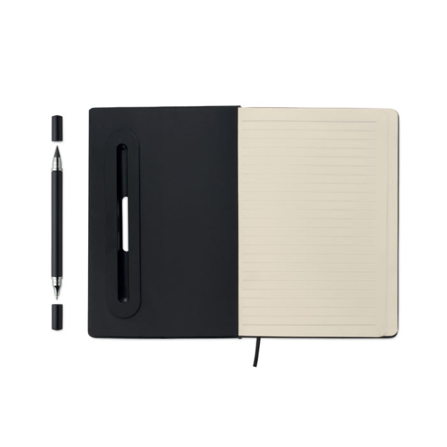 A5 notebook with phone holder