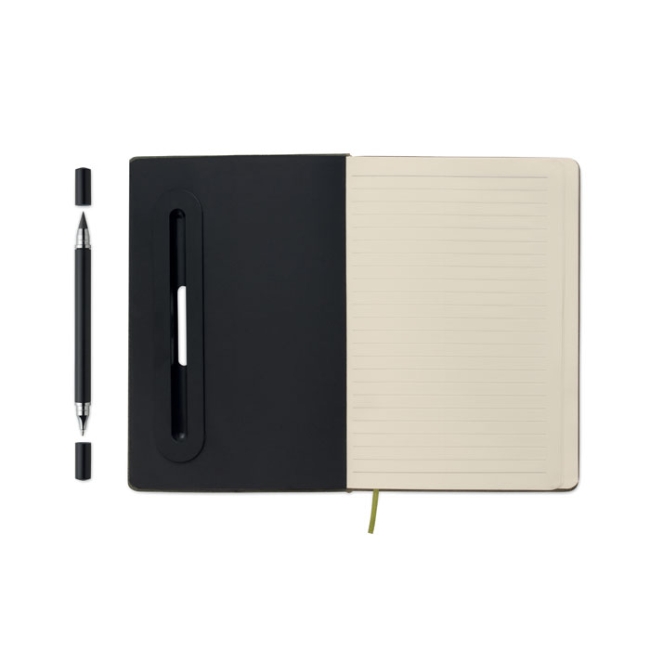 A5 notebook with phone holder