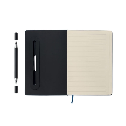 A5 notebook with phone holder