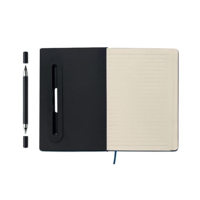 A5 notebook with phone holder