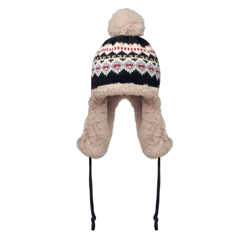 Knitted beanie with ear flap