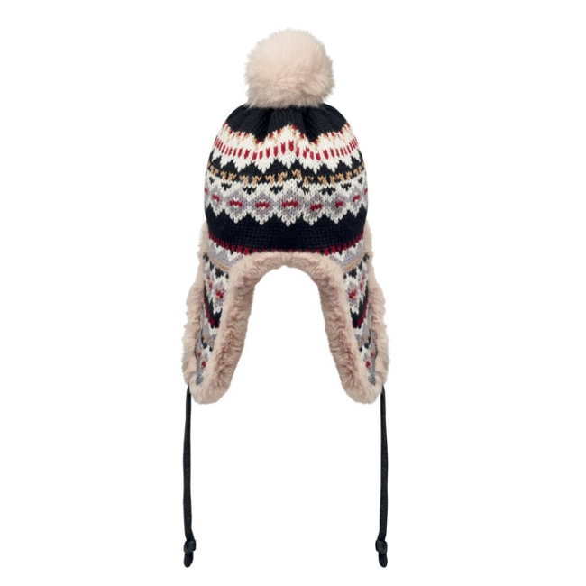 Knitted beanie with ear flap