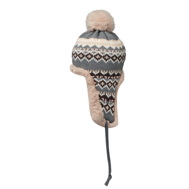 Knitted beanie with ear flap