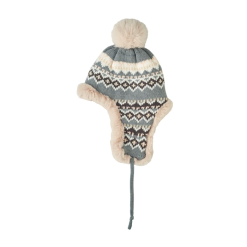 Knitted beanie with ear flap