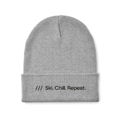 Knitted beanie with cuff