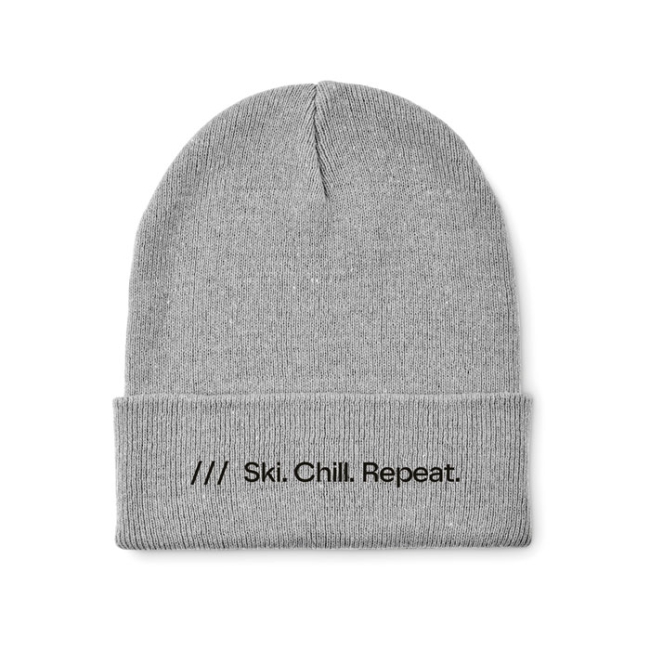 Knitted beanie with cuff