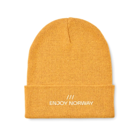 Knitted beanie with cuff