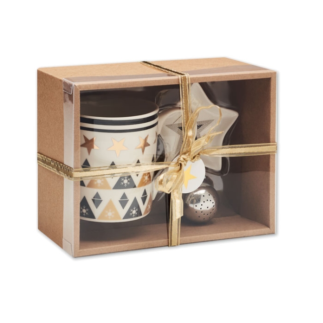 Tasse, soucoupe et infuseur