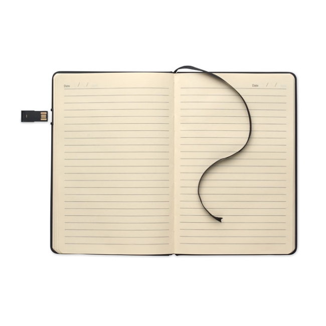 A5 notebook w/ integrated USB