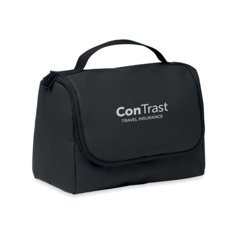 Cosmetic hanging bag in PU