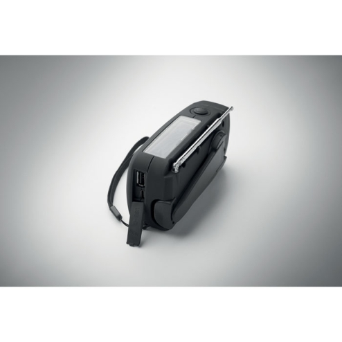 Portable radio with LED torch