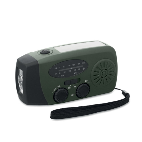 Portable radio with LED torch
