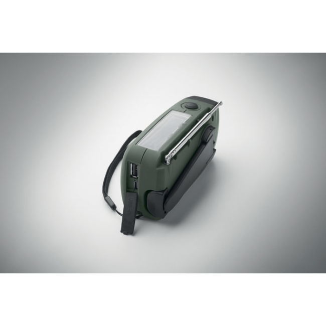 Portable radio with LED torch