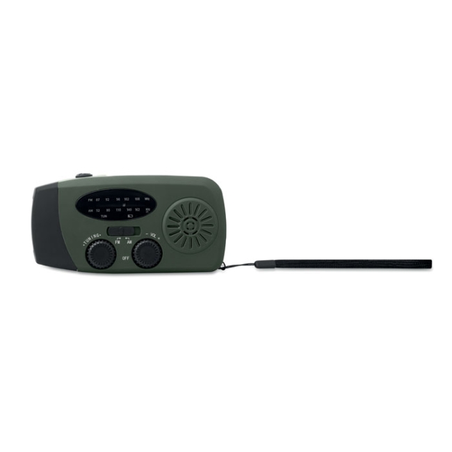 Portable radio with LED torch
