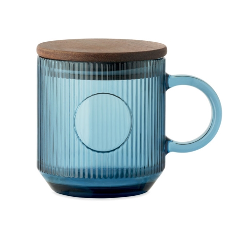 Mug en verre strié 300ml