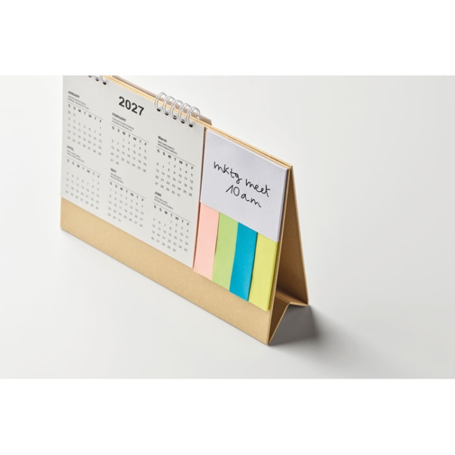 Calendrier de bureau avec mémo