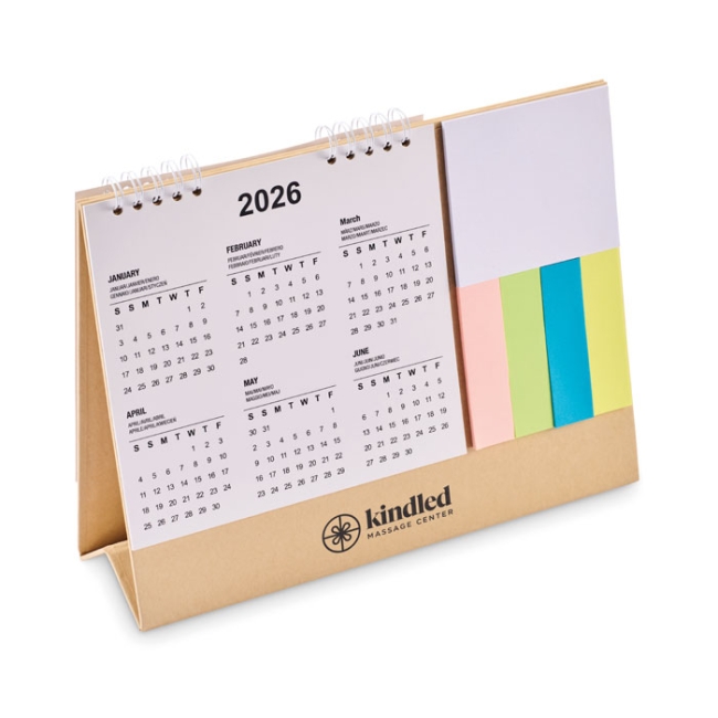 Calendrier de bureau avec mémo