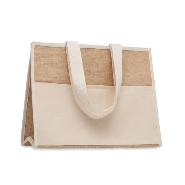 Sac shopping en toile et jute