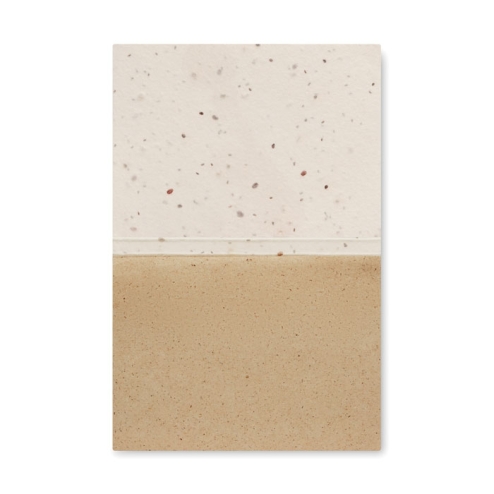 Grass/seed paper memo pad