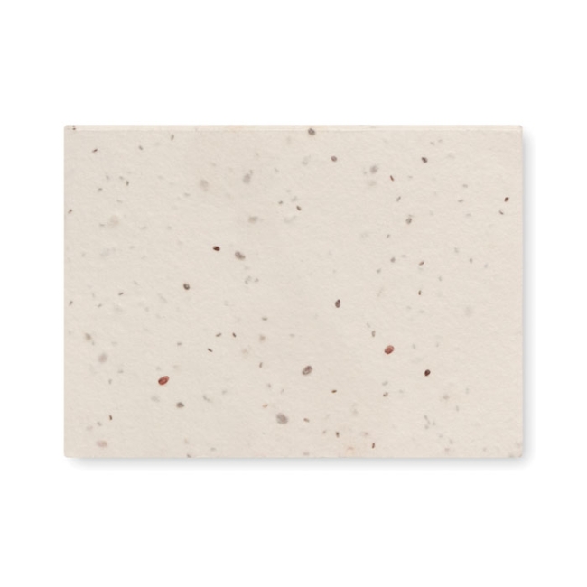 Grass/seed paper memo pad