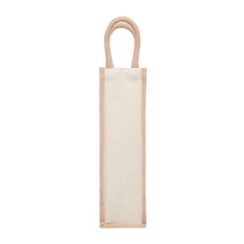 Jute wine bag for one bottle