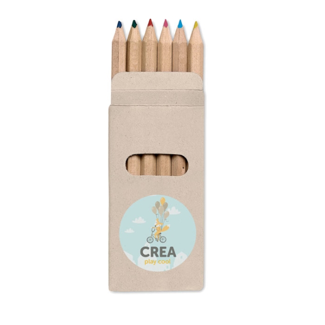 6 Crayons de couleur