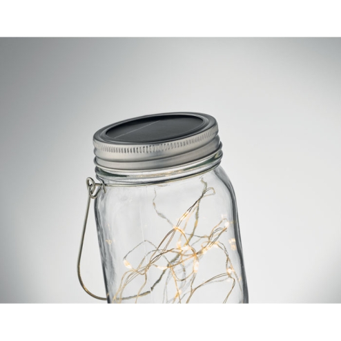 Solar mason jar outdoor lamp