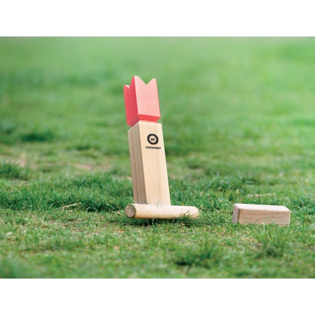 Jeu de lancer en bois de pin