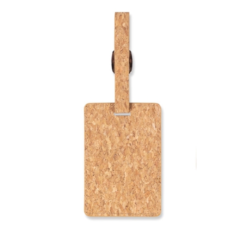 Cork luggage tag