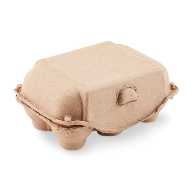 6 craies dans une boîte à œufs