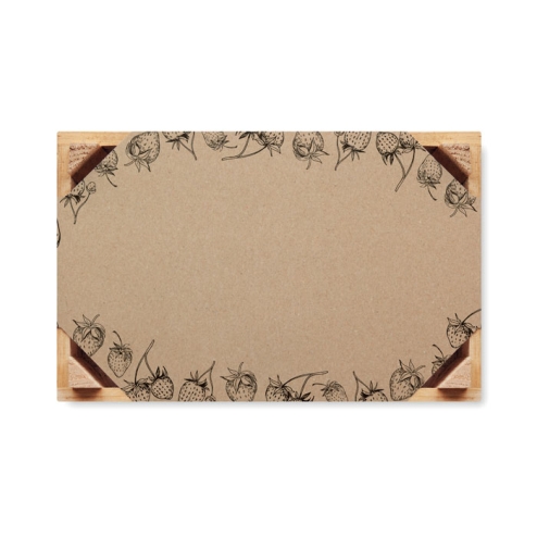 Graines de fraises dans une cai