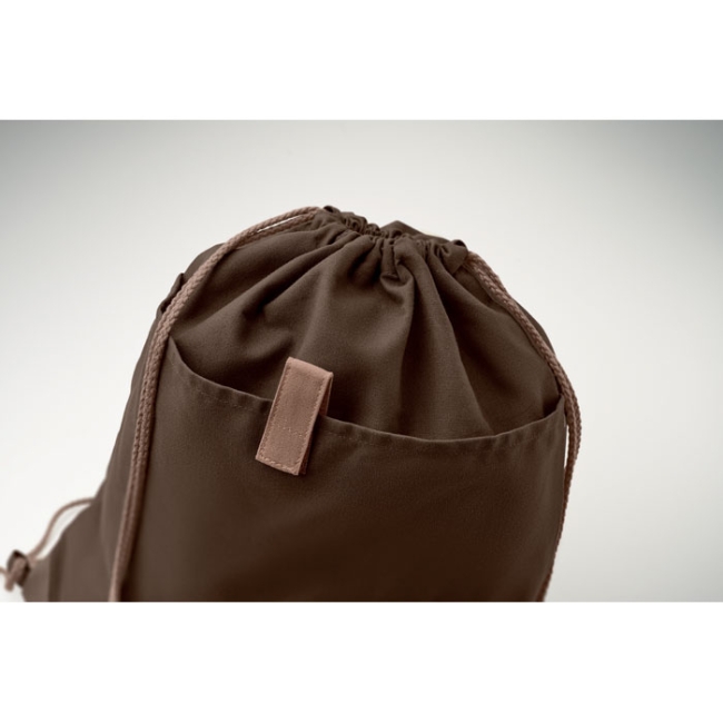 Recycled cotton drawstring bag