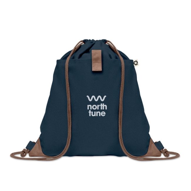 Recycled cotton drawstring bag
