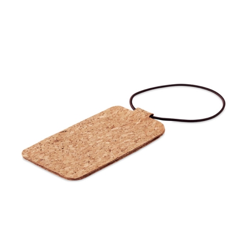 Cork luggage tag