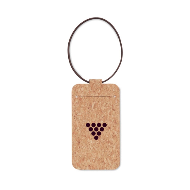 Cork luggage tag