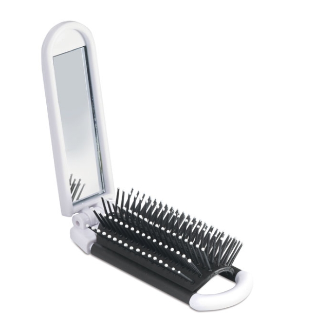 Brosse pliable avec miroir