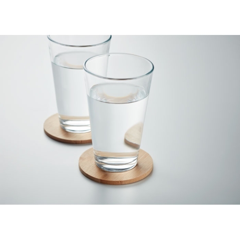 Lot de 6 sous-verres en bambou