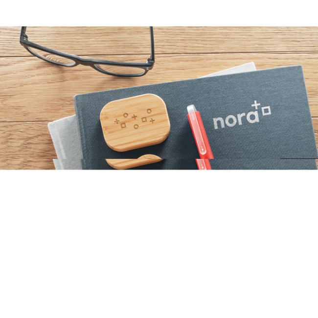 Écouteurs TWS  étui en bambou