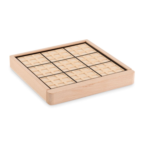 Jeu de plateau sudoku en bois