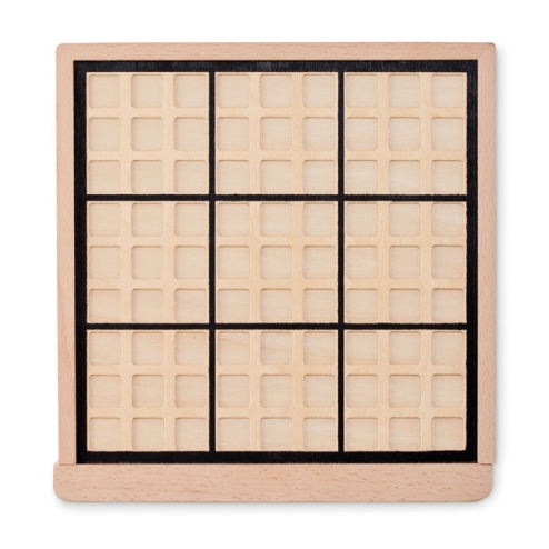 Jeu de plateau sudoku en bois