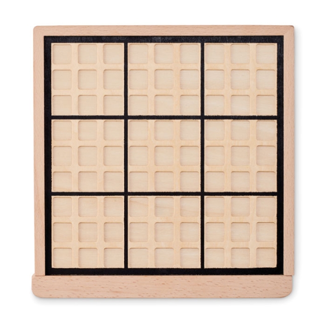 Jeu de plateau sudoku en bois