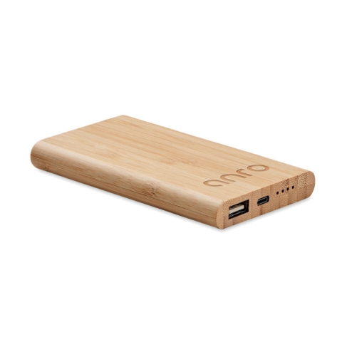 Powerbank bambou de 4000 mAh