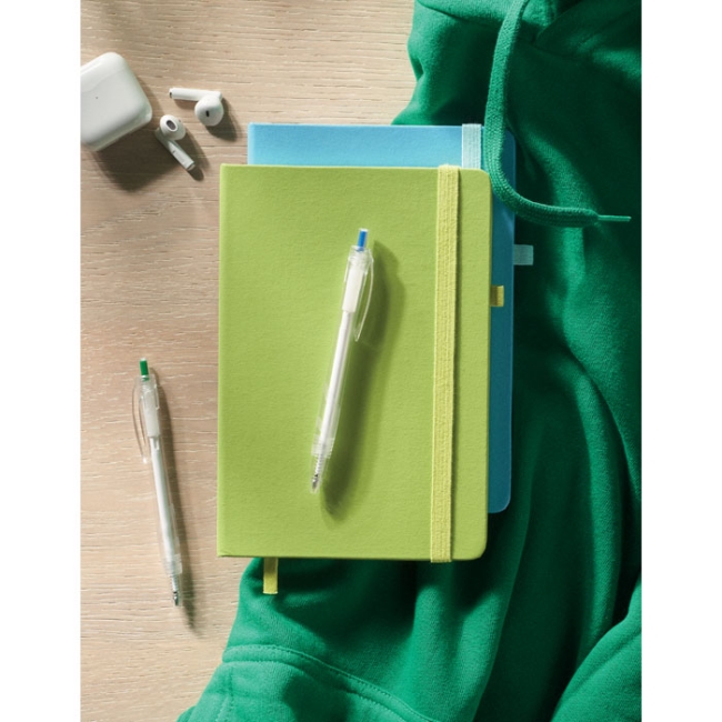 Recycled PU A5 lined notebook