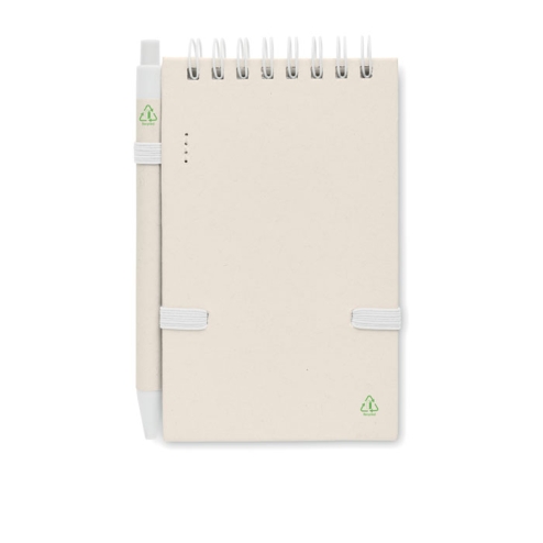 Carnet en carton de lait recycl